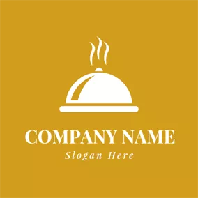 Dining Logo White Hemisphere Cover logo design