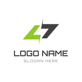 Wissenschaft & Technik Logo White Lightning and Code logo design