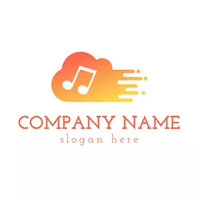 Wolke Logo White Note and Abstract Cloud logo design