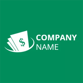 ECommerce Logo White Paper Currency logo design