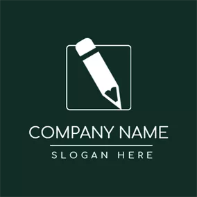 Iロゴ White Pencil and Letter I logo design