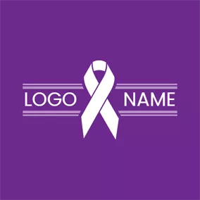 Logótipo Caridade White Ribbon and Charity logo design