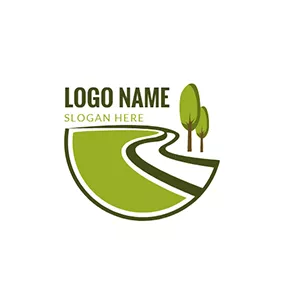 夏ロゴ White River and Green Tree logo design