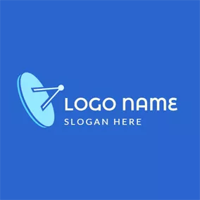 ITロゴ White Signal Receiver logo design