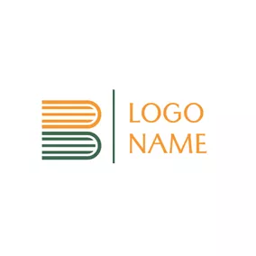 Logótipo De Editora Yellow and Green Book logo design