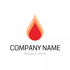 Burning Logo Yellow and Red Fire Icon logo design