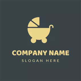 Logótipo Casual Yellow Baby Carriage logo design