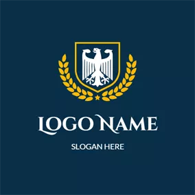 Kampagne Logo Yellow Branch and Badge logo design