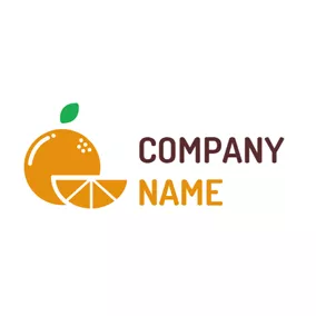 Citrus Logo Yellow Combination Orange logo design