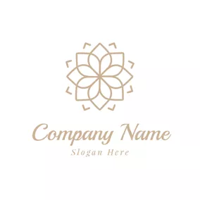 Logotipo De Lujo Yellow Flower and Jewelry logo design