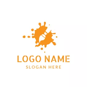 ロゴを描く Yellow Pigment and Pen logo design