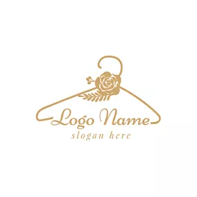 Logótipo De Lavandaria Yellow Rose and Boutique logo design