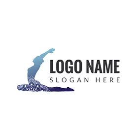 醫療用品Logo Yoga Clothes and Sport Woman logo design